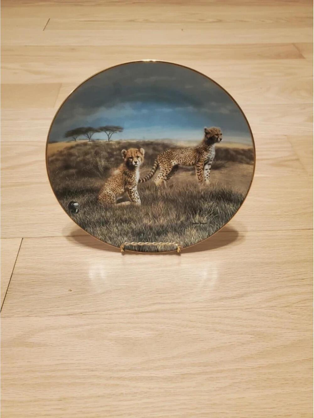 Recess By Charles Fracé Collectable Leopard Plate